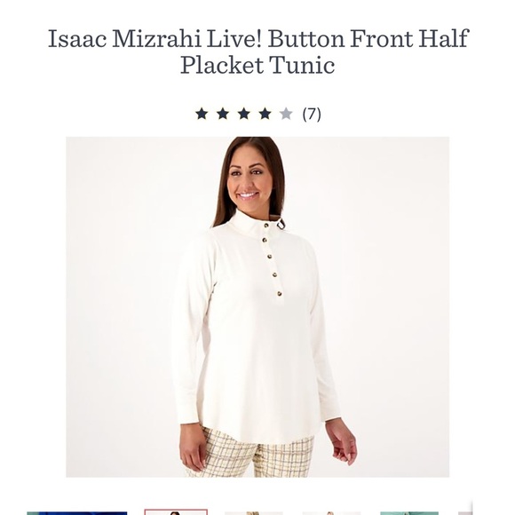 Half placket button tunic - Picture 8 of 9